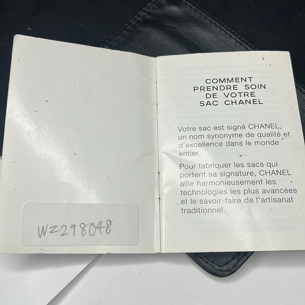 Chanel Black Leather Mini Backpack Bucket Bag Dustbag and Authenticity Card